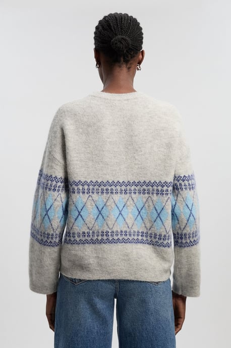 Premium Alpaca Wool Blend Fairisle Knitted Jumper - Image 4
