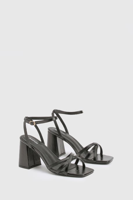 Strappy Low Block Heels - Image 2