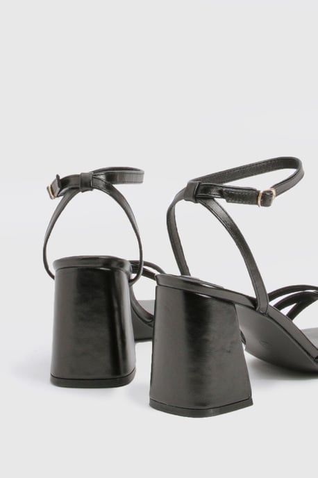 Strappy Low Block Heels - Image 4