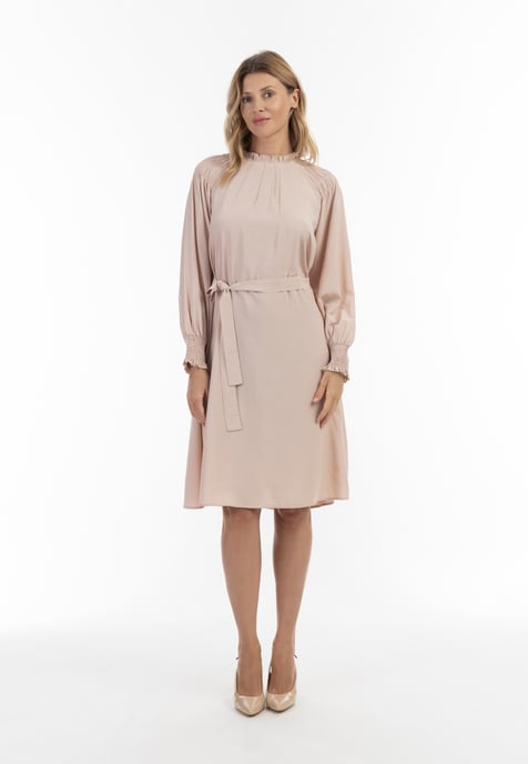 usha midi-jurk nowles Dames Roze Beige - Image 4