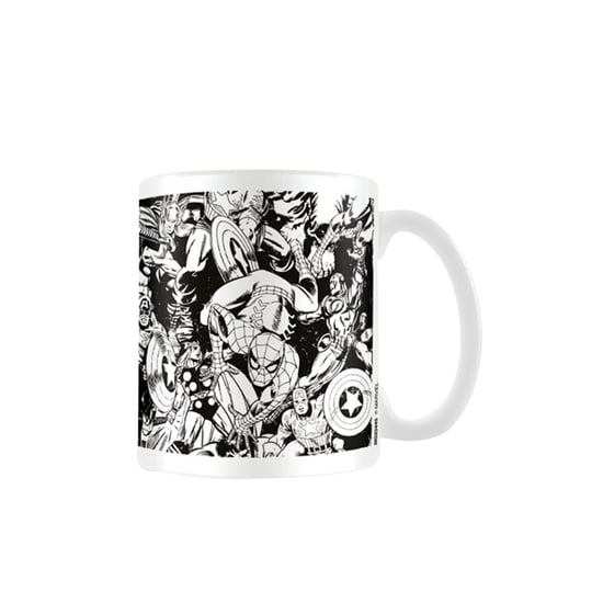 Marvel Tekens Mok (Wit/zwart) - Image 1