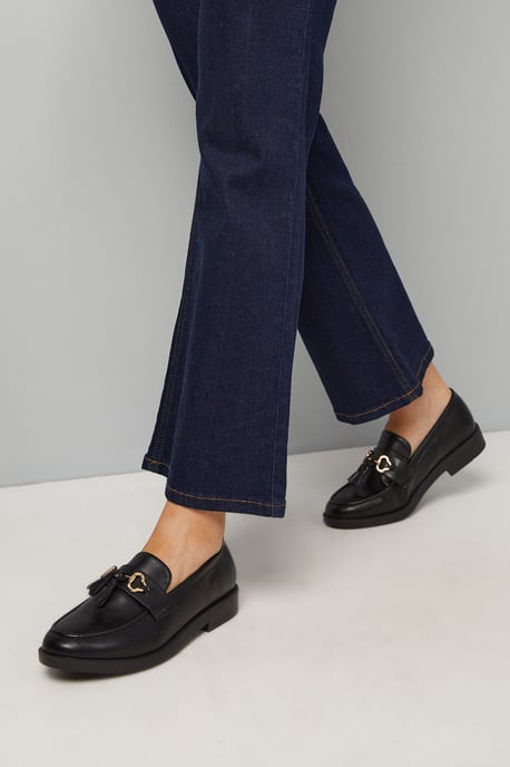 Wide Fit Petunia Faux Leather Tassel Loafers - Image 1