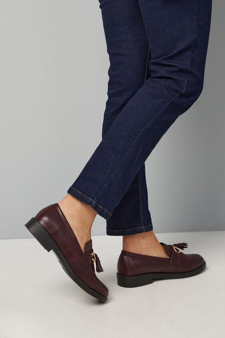 Wide Fit Petunia Faux Leather Tassel Loafers - Image 2