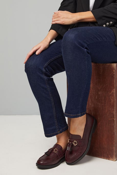 Wide Fit Petunia Faux Leather Tassel Loafers - Image 3