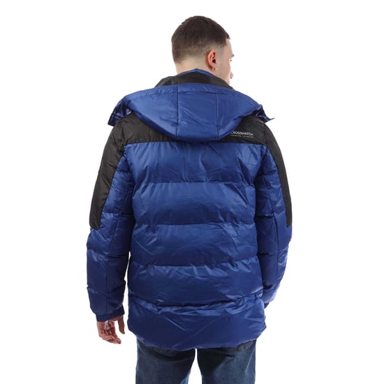 Crosshatch Heren Camptor jas met panelen (Blauw) - Image 2