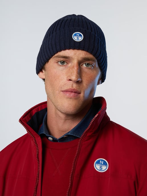 North Sails Beanie Ribbed Knit with Fleece Lining - Image 1