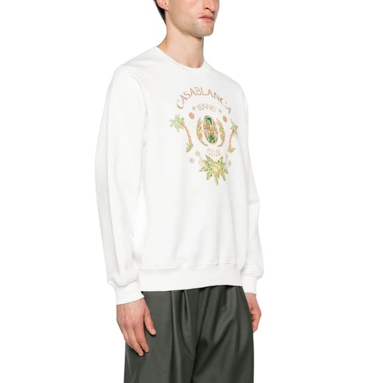 Casablanca Joyaux D' Afrique Tennisclub Bedrukt Wit Sweatshirt - Image 3