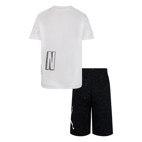 Nike Set met boven- en onderstukken van Air Jordan Spikkel voor kinderen/Kinderen (Zwart/Wit) - Image 2