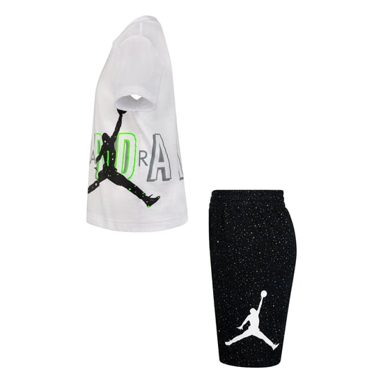 Nike Set met boven- en onderstukken van Air Jordan Spikkel voor kinderen/Kinderen (Zwart/Wit) - Image 3