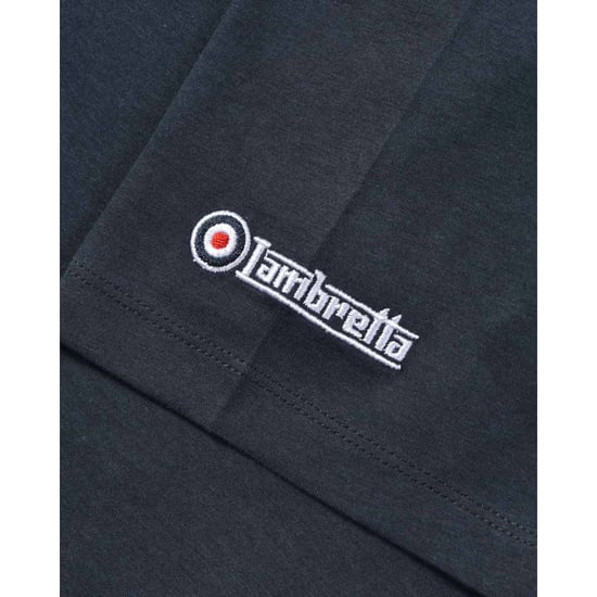 Lambretta Heren Badge Groot & Lang T-Shirt (Marine) - Image 3