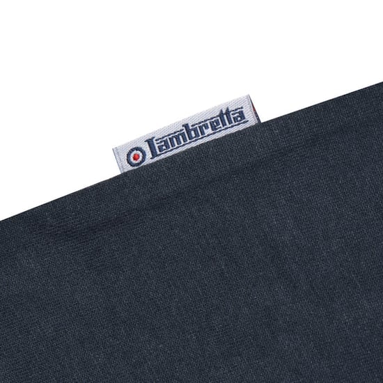 Lambretta Heren Badge Groot & Lang T-Shirt (Marine) - Image 4