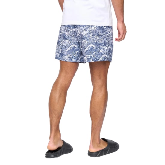 Henleys Mens Wave Polyester Regular Summer Swim Shorts (Navy) - Image 2
