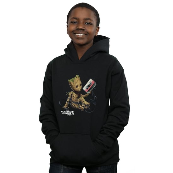 Marvel Jongens Guardians Of The Galaxy Groot Tape Hoodie (Zwart) - Image 2