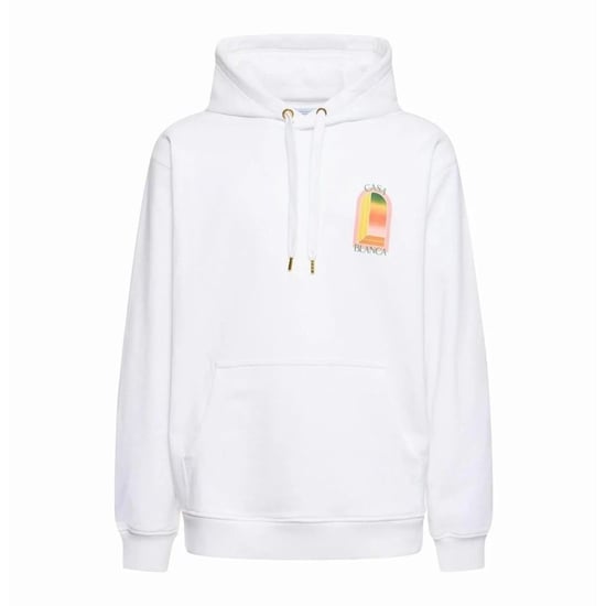 Casablanca Gradient Arch Logo White Hoodie - Image 1