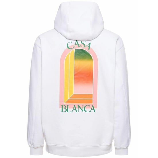 Casablanca Gradient Arch Logo White Hoodie - Image 2