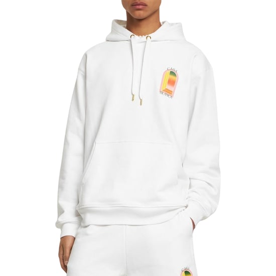 Casablanca Gradient Arch Logo White Hoodie - Image 3