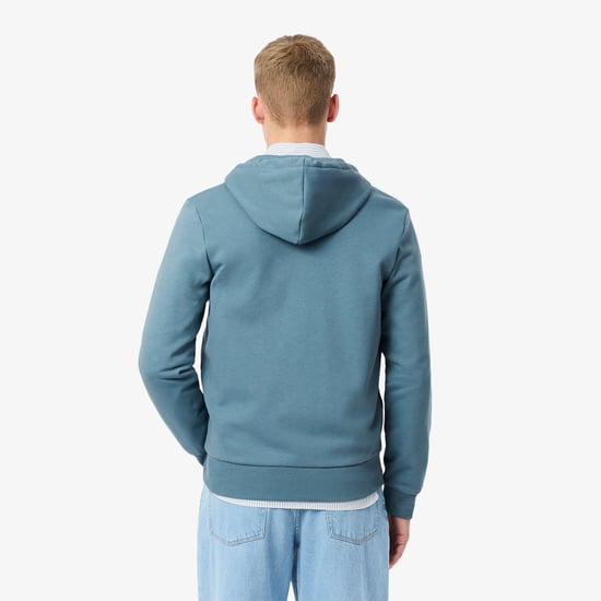 Lacoste Heren Fleece Volrits Hoodie (Blauw) - Image 3