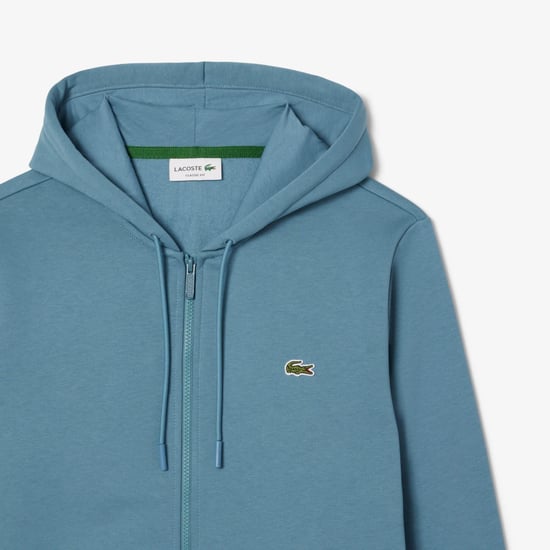 Lacoste Heren Fleece Volrits Hoodie (Blauw) - Image 5