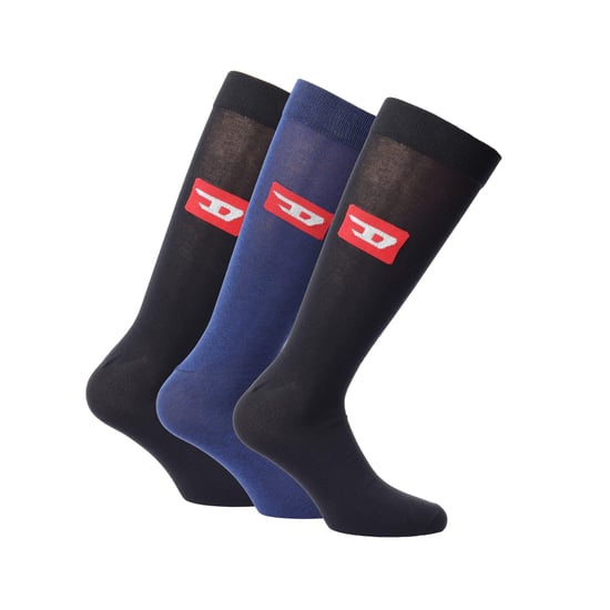 Diesel Unisex Volwassen Skm Sokken (Verpakking van 3) (Zwart/Blauw) - Image 1