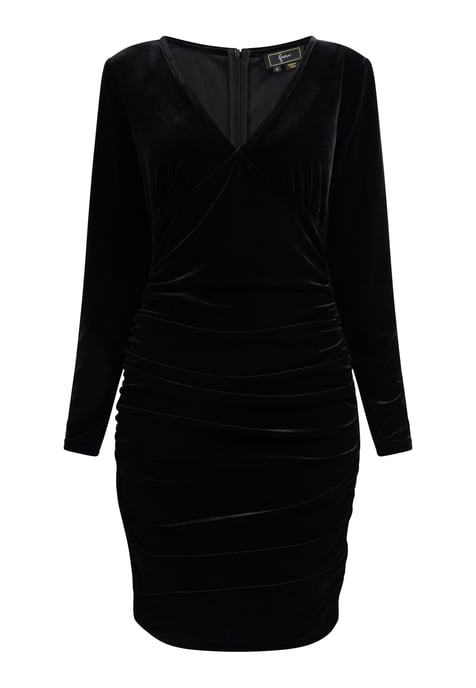 Faina fluwelen jurk Dames zwart - Image 1