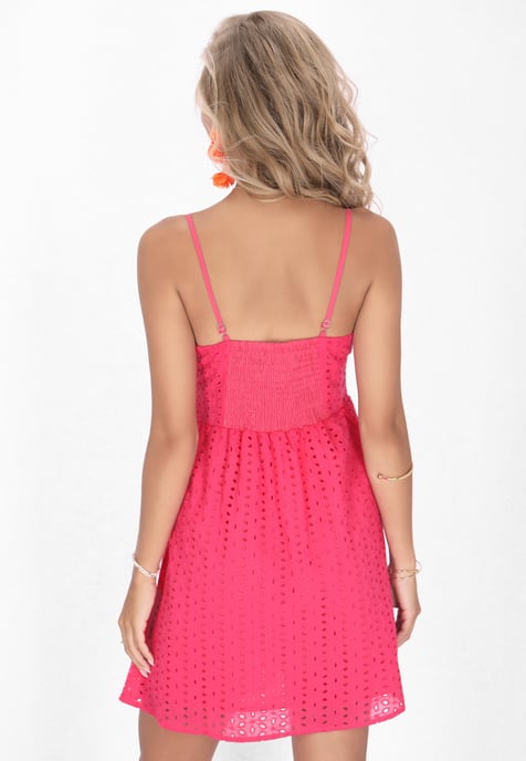 IZIA jurk vrouwen fuchsia - Image 4