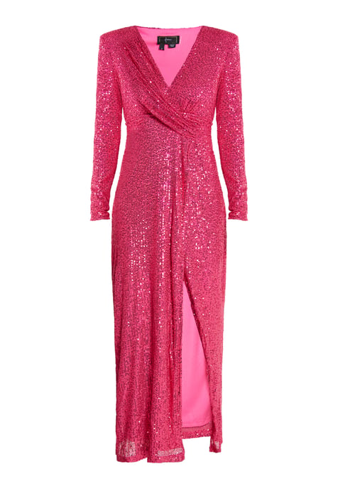Faina Paillettenjurk Dames roze - Image 1