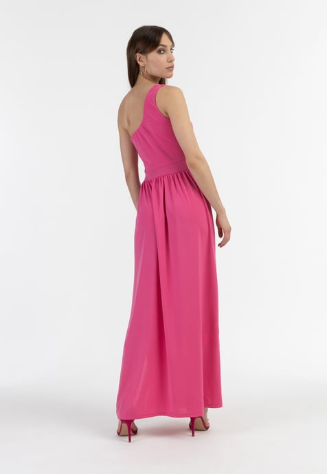 Faina Maxi-jurk met één schouder Dames roze - Image 3