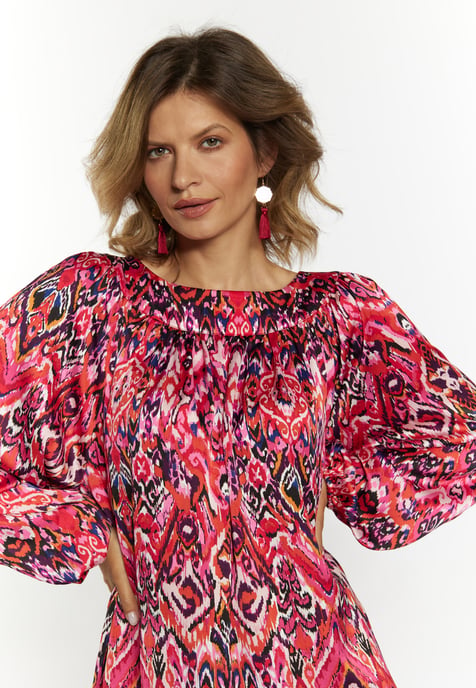 usha Maxi jurk Dames Roze Veelkleurig - Image 4