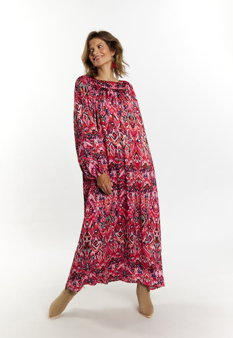 usha Maxi jurk Dames Roze Veelkleurig - Image 5