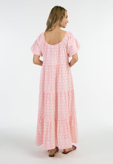 IZIA Maxi-jurk met korte mouwen Dames neonroze - Image 3