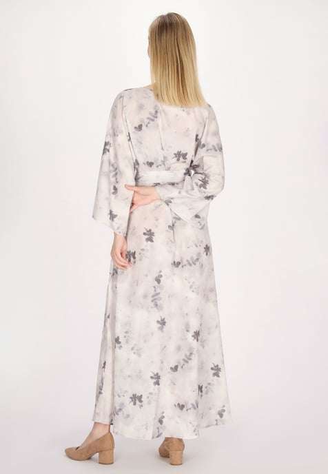 usha kimono jurk Dames Grijs Veelkleurig - Image 4