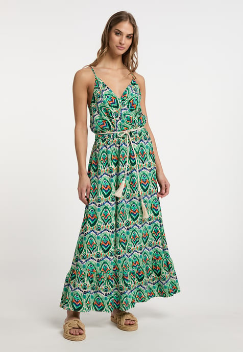IZIA Maxi-jurk met all-over print Dames Groen Veelkleurig - Image 5