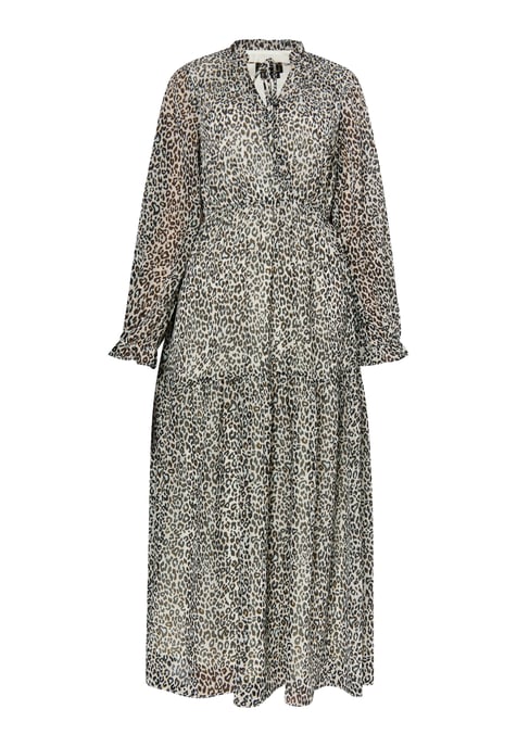 Faina Maxi-jurk met luipaardprint Dames Wit Veelkleurig - Image 1