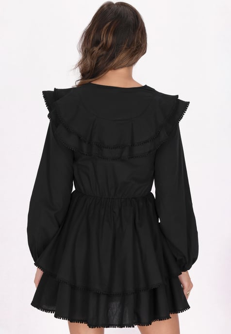 Faina Jurk Dames zwart - Image 4