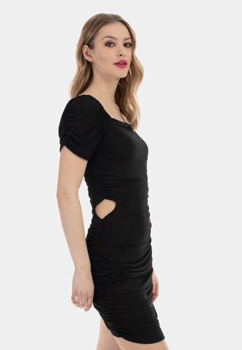 Faina Mini-jurk Dames zwart - Image 3