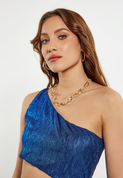 Faina Jurk Dames blauw - Image 5