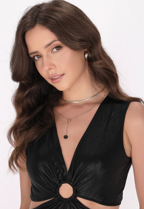 Faina Jurk Dames zwart - Image 5