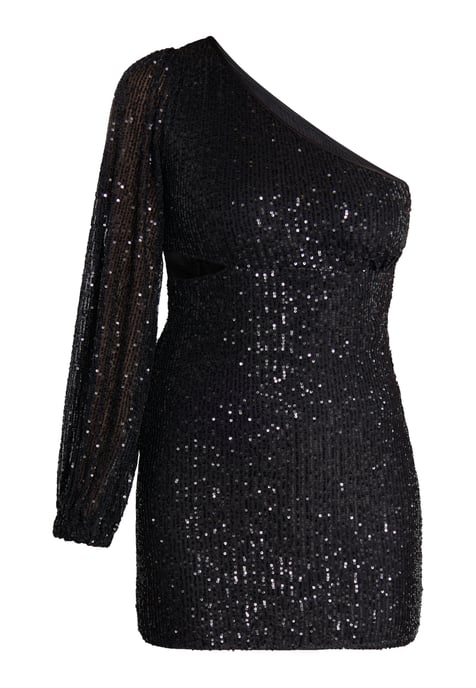 Faina Mini-jurk met één schouder Dames zwart - Image 1
