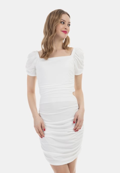 Faina Mini-jurk Dames wit - Image 3