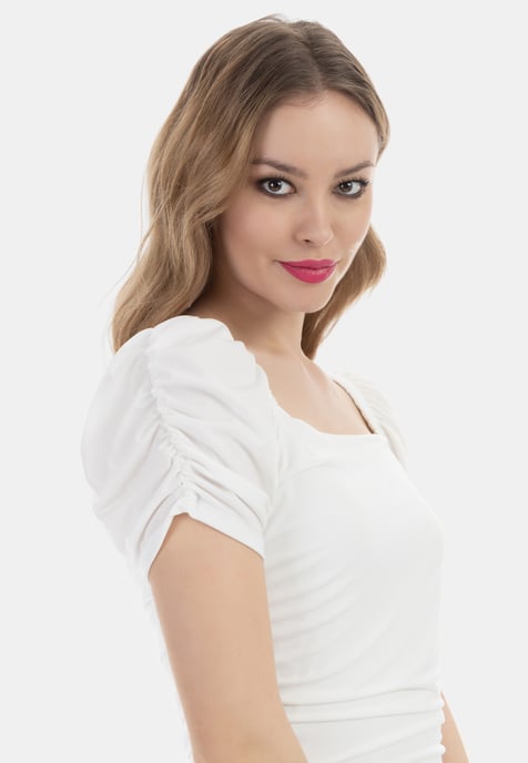 Faina Mini-jurk Dames wit - Image 5