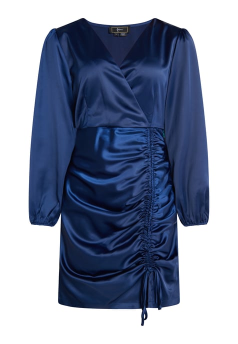 Faina Satijnen mini-jurk Dames marine - Image 1