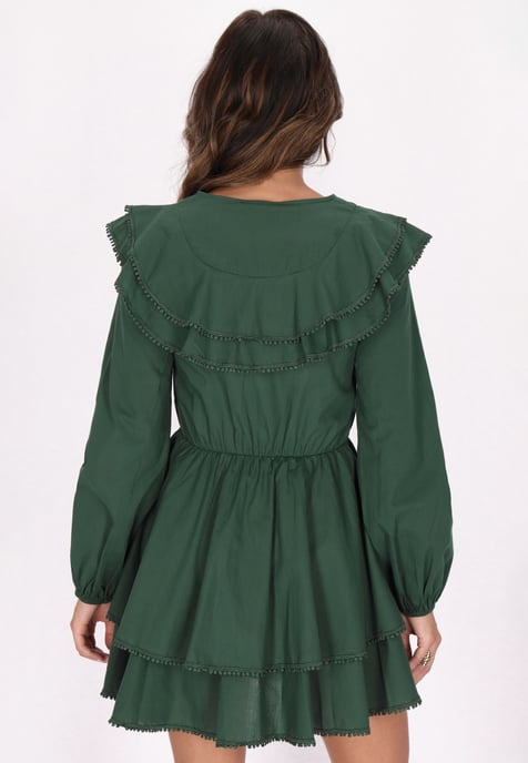 Faina Jurk Dames groente - Image 4