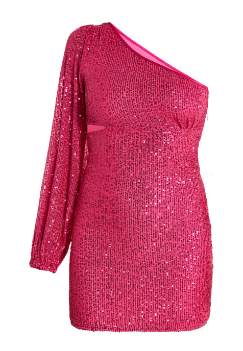 Faina Mini-jurk met één schouder Dames roze - Image 1