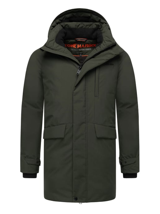Stone Harbour Emriis heren winterjas met fleecevoering en capuchon - Image 1