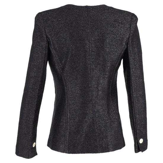 Giorgio Armani Single-Buttoned Blazer in Black Polyamide - Image 3