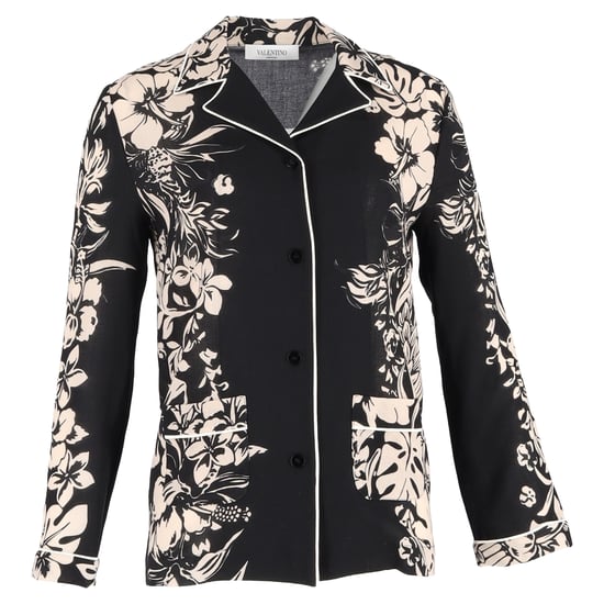 Valentino Shirt met Cubaanse Kraag in Bloemenprint Zijde - Image 1