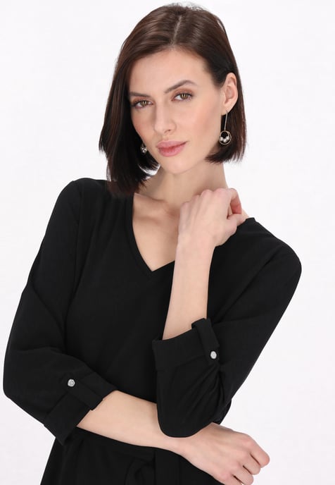 usha jurk vrouwen zwart - Image 5