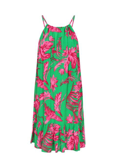 IZIA jurk vrouwen groen roze - Image 1