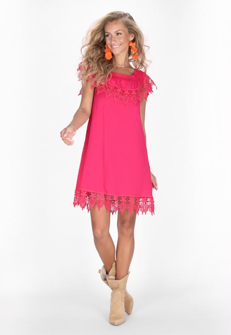 IZIA jurk vrouwen fuchsia - Image 2
