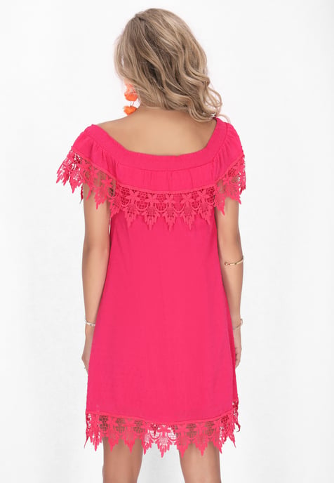 IZIA jurk vrouwen fuchsia - Image 4